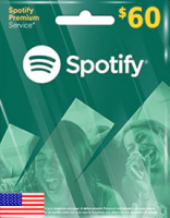 Подарочная карта Spotify 60 долларов [US]