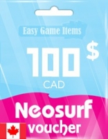 Ваучер Neosurf на 100 канадских долларов (Канада)