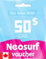 Ваучер Neosurf на 50 канадских долларов (Канада)