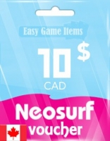 Ваучер Neosurf на 10 канадских долларов (Канада)