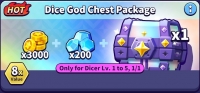 Random Dice: Wars  : Dice God Chest Package