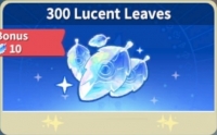 Dawnlands :  300 lucent leaves + 10 бонус lucent leaves