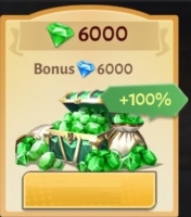 Dungeon Hunter 6 : 6000 зеленых бриллиантов + 6000 бриллиантов