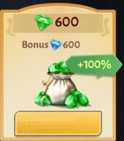 Dungeon Hunter 6 : 600 зеленых бриллиантов + 600 бриллиантов