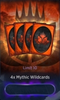 Magic: The Gathering Arena  :  4x Mythic Wildcards