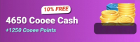Club Cooee - 3D Avatar Chat  :  4650 Cooee Cash + 1250 Cooee points