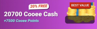 Club Cooee - 3D Avatar Chat : 20700 Cooee Cash + 7500 Cooee points