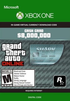 Мегалодон - 8 000 000 долларов GTA Online (Xbox One) XBOX LIVE (для всех регионов и стран)