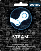 Подарочная карта Steam 200 бразильских реалов (Бразилия)