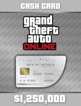 Белая акула - 1 250 000 долларов GTA Online (ключ для ПК) Rockstar Games Launcher (для всех регионов и стран)
