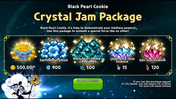 Cookie Run: Kingdom  : Black Pearl Cookie II (Сrystal Jam Package)
