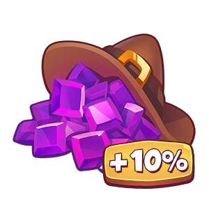1000 кристаллов + 100 кристаллов бонус : Rush Royale: Tower Defense TD