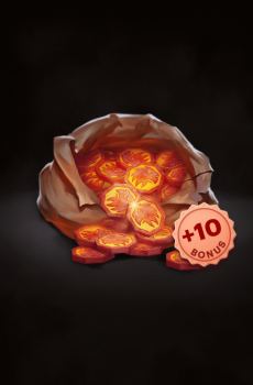 Age of Magic: 200 Вольных Монет [Бонус: +10] Сумка Монет
