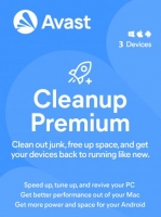 Avast Cleanup Premium (ПК, Android, Mac), 3 устройства, 1 год (для всех регионов и стран)