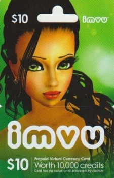 IMVU : Подарочная карта IMVU 10 долларов США