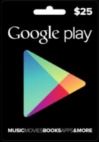 Подарочная карта Google Play 25 долларов США [US]