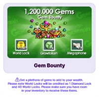 1 200 000 драгоценных камней (Награды за драгоценные камни) : Growtopia