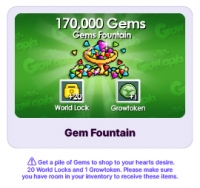 170 000 драгоценных камней (Фонтан драгоценных камней) : Growtopia