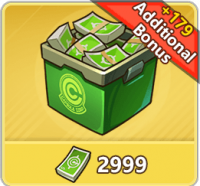 Z Warriors Unleashed  :  Zeni Pack : 2999 Zeni + 179 бонус