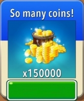 Plants vs Zombies™ 2  : 150000 монет