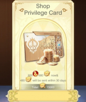 Shield Hero RISE : Shop Privilege Card