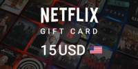 Подарочная карта Netflix 15 долларов США [US]