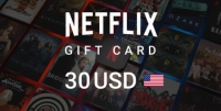 Подарочная карта Netflix 30 долларов США [US]