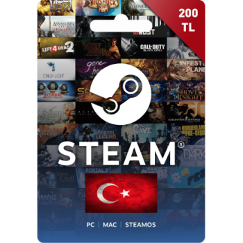 Подарочная карта Steam 200 турецких лир (Турция)
