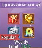 Legendary Spirit Decoration Gift : Battle of Souls: Fierce