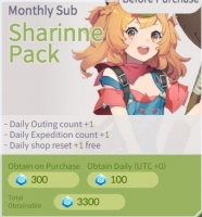 Eversoul : Monthly Sub Sharinne Pack