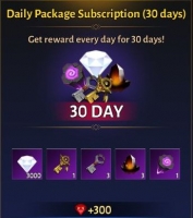 Immortal Rising: 	Daily Package Subscription (30 days)