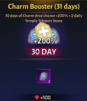 Immortal Rising: 	Charm Booster (31 days)