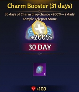Immortal Rising: 	Charm Booster (31 days)