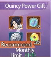 Quincy Power Gift : Battle of Souls: Fierce