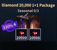 GODS RAID : Team Battle RPG  : 20000 Diamond + 20000 Diamond (Seasonal)
