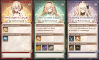 Lost Sword  :  Pendragons Legacy + Daily Growth Support + Blessing of Stonehenge