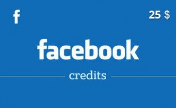 Подарочная карта Facebook Credits 25 долларов США [US]