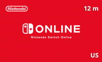 Подарочная карта Nintendo Switch Online 12 месяц [US]