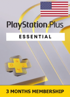 Подарочная карта PlayStation Plus Essential 3 месяца (США)