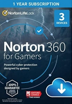 Антивирус Norton 360 для геймеров, 50 ГБ — 3 устройства, 1 год