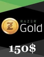 Подарочная карта Razer Gold 150 долларов США (для всех регионов и стран)