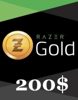 Подарочная карта Razer Gold 200 долларов США (для всех регионов и стран)