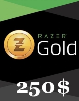 Подарочная карта Razer Gold 250 долларов США (для всех регионов и стран)