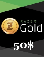 Подарочная карта Razer Gold 50 долларов США (для всех регионов и стран)