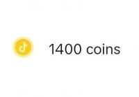 TikTok : 1400 монет