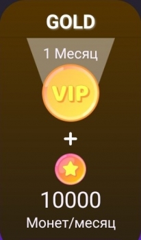 Joi - общение в видеочатах : Золотая VIP карта + 10000 монет(месяц) Без лимит на сообщения