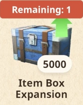 Monster Hunter Now : Item Box Expansion : Remaining:1 (5000)