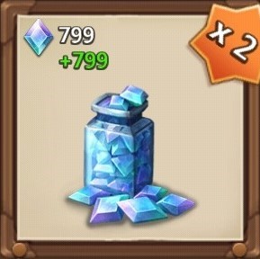 Castle Clash: Правитель мира  : 799 бриллиантов