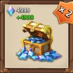 Castle Clash: Правитель мира  : 4999 бриллиантов