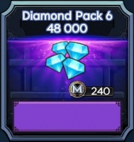 Dark Slayer : AFK RPG : Diamond Pack 6 ( 48 000 алмазов )